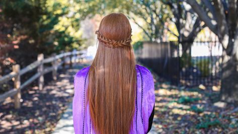 Frozen 2 Anna's Double Braid-Back - Cute Girls Hairstyles Anna Hair Frozen, Anna Frozen Hair, Frozen Braid, Frozen Hairstyles, Anna Hair, Frozen Hair, Top Braid, New Hair Do, Double Braid