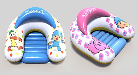 Pocoyo Inflatable Toys on Behance Inflatable Toy, Creative Direction, Adaptation, Pool Float, Toys, Art