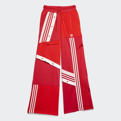 DECONSTRUCTED TRACK PANTS Red M Womens Red Adidas Pants, Danielle Cathari, Style Inspiration Classic, Track Pants Women, Early 2000s Fashion, Casual Bottoms, Top Pants Set, Cute Comfy Outfits, Red Adidas