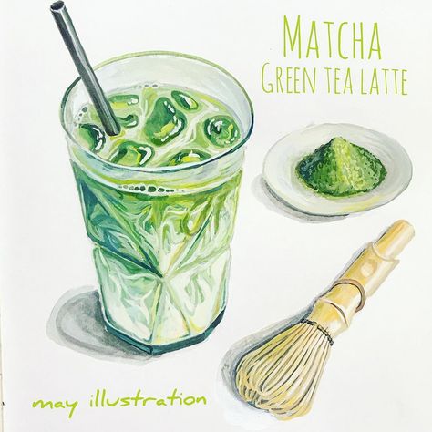 Matcha green tea latte! - I didn’t know that matcha has many incredible effects! 1.good for diet 2. anti-aging 3. relaxing  4. good for the… Green Tea Before Bed, Cold Green Tea, Green Tea Bath, Matcha Green Tea Latte, Green Tea And Honey, Tea Illustration, Best Green Tea, Green Tea Latte, Food Artwork