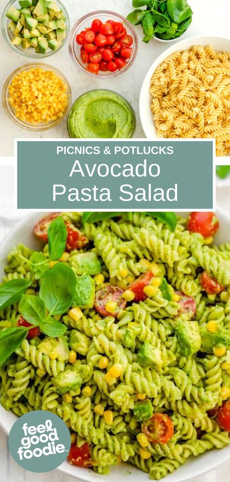 Creamy Avocado Pasta Salad, Cold Pasta Recipes, Artichoke Pasta Salad, Vegetarian Pasta Salad, Creamy Avocado Pasta, Avocado Pesto Pasta, Creamy Pasta Salads, Avocado Pasta Salad, Cold Pasta Salad Recipes