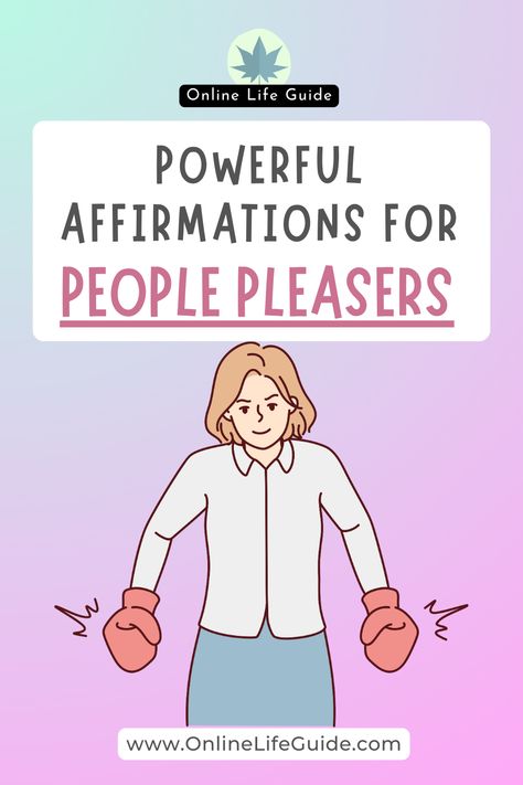 If you are a people pleaser who finds it hard to be assertive and stand up for yourself, these affirmations for people pleasers are designed to help you get into a more assertive and confident state of mind where you can handle social interaction with grounded energy and a confident state without being a pushover. Stand Up For Yourself Affirmations, Being Assertive Quotes, How To Not Be A People Pleaser, People Pleaser Affirmations, Assertive Affirmations, Assertive Quotes, People Pleaser Quotes, Standing Up For Yourself, Be Assertive