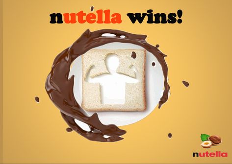 Nutella ad for nutella lovers Valentines Day Creative, Nutella Lover, Creative Ads, Advertising Campaign, Nutella, Valentines Day, Valentines, Valentine's Day