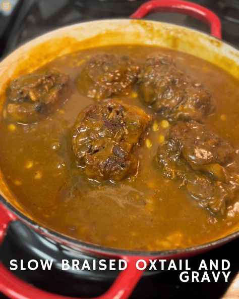 Oxtail Recipes Dutch Oven, Smothered Oxtails And Gravy, Jamaican Style Oxtails Recipe, Oxtail Recipes Southern Oven, Oxtail Recipes Southern Stovetop, Braised Oxtail Recipes, Southern Oxtails, Ox Tails Crockpot Slow Cooker Oxtail Recipes, Southern Style Oxtails