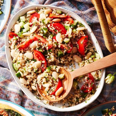 31 High-Fiber Side Dishes That Can Help You Lose Weight Molasses Vinaigrette, Chopped Cobb Salad, Butter Bean Salad, Cucumber Tomato Salad, Summer Veggies, Eating Light, Pomegranate Molasses, Butter Beans, Salad Side Dishes