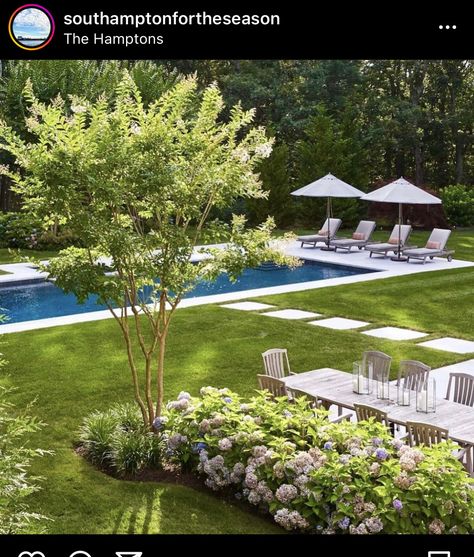 Backyard Pool Design, Hamptons Home, Dream Backyard Pool, Pools Backyard Inground, Courtyard Gardens Design, Pool Colors, Small Pool Design, Backyard Pools, Backyard Pool Landscaping