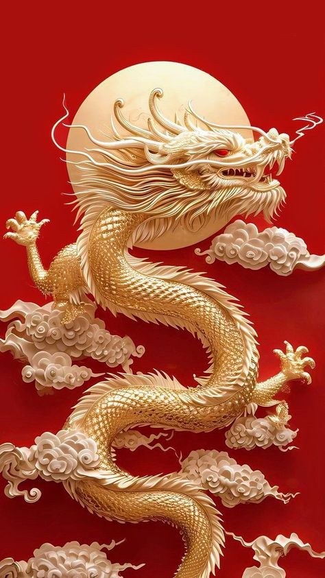 Chinese New Year Wallpaper, Retro Games Wallpaper, Dragon Wallpaper Iphone, Lucky Wallpaper, Chinese Wallpaper, Iphone Dynamic Wallpaper, Dark Red Wallpaper, Dragon Artwork Fantasy, Screen Savers Wallpapers