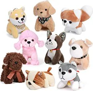 Amazon.com: Aoriher 9 Pieces Stuffed Dog Cat Mini Plush Puppy Dogs Cats Bulk Dog Cat Animals Cute Party Favor Small Stuffed Animal Plush Dog Cat Gift Graduation Wedding Appreciation Gift (Vivid Style) : Toys & Games Puppy Party Decorations, Dog Party Decorations, Dog Party Favors, Mini Puppies, Small Stuffed Animals, Dog Stuffed Animal, Puppy Birthday, Dog Birthday Party, Mini Dogs