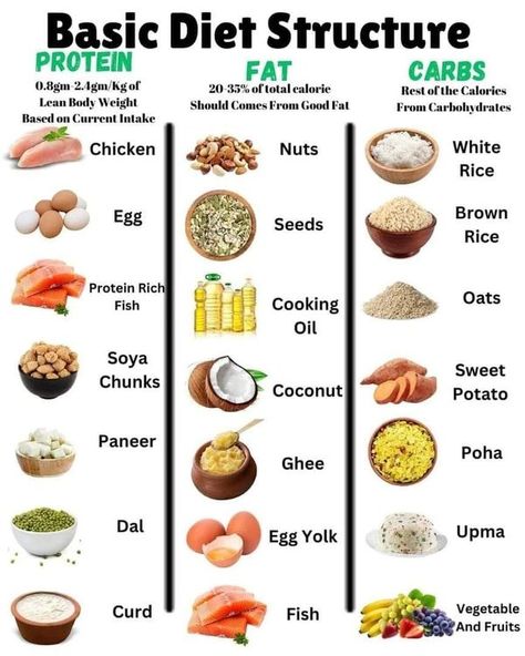 Vitamins Aesthetic, Weight Gain Diet Plan, Weight Loose Tips, Healthy Meal Plan, Weight Gain Diet, Ways To Eat Healthy, Well Balanced Diet, Diets For Beginners, Balanced Meals