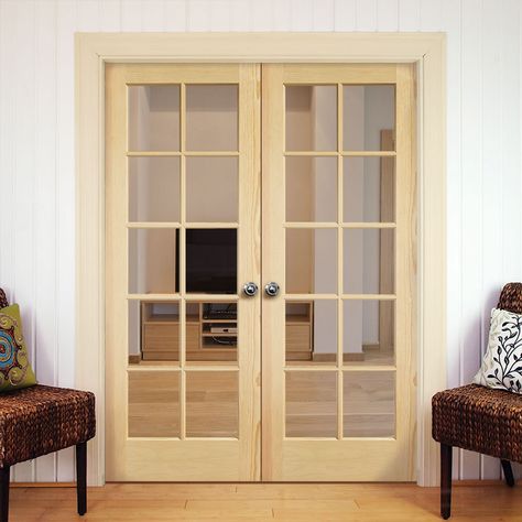 Product Image 2 Office French Doors Study, French Doors Office, Glass Office Doors, Office French Doors, Interior French Door, Masonite Interior Doors, Pine Interior Doors, Wood French Doors, Custom Interior Doors