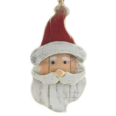 Christmas Wood Projects, Wooden Santa Claus, Christmas Diy Wood, Christmas Wooden Signs, Wood Art Diy, Driftwood Art Diy, Pallet Christmas Tree, Halloween Wood Crafts, Diy Christmas Ornaments Easy