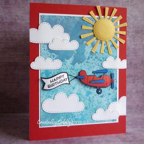 A Scrapjourney: Aeroplanes two Airplane Kids, Botanical Flowers Print, Paper Crafts Diy Kids, Male Cards, Simon Says Stamp, Simon Says, Watercolor Cards, Diy Arts And Crafts, Card Maker