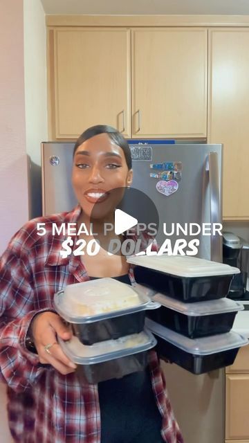 Danisha Brown on Instagram: "Meal prep ebook in bio . Another meal prep week under $20 #mealprep #mealprepideas #mealprepping #mealplans #mealplanning #mealideas" Easiest Meal Prep For The Week, Easy Healthy Meal Prep For The Week Clean Eating, Low Effort Meal Prep, Cheap Meal Prep For The Week, Meal Prep For The Week Family, Easy Healthy Meal Prep For The Week, Dinner Meal Prep For The Week, Meal Prep For The Week For Beginners, Healthy Meal Prep For The Week