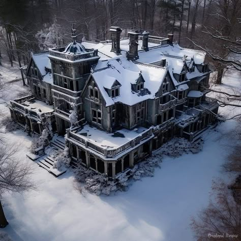 Gothic Mansion, Oregon House, Old Victorian Homes, Amazing Homes, Old Abandoned Houses, Dream Mansion, Old Mansions, House Aesthetic, Sims Building