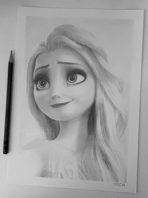 Elsa Sketch Pencil, Elsa Drawing Sketches, Disney Animation Art Sketches, Disney Sketches Pencil, Frozen Elsa Drawing, Elsa Tattoo, Elsa Sketch, Elsa Painting, Elsa Drawing