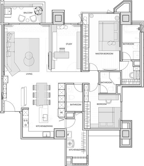 Interior Layout Plan, House Design Interior, Apartment Plan, Interior Floor Plan, Plan Layout, Interior Layout, Architecture Portfolio Design, Interior Design Plan, Layout Plan