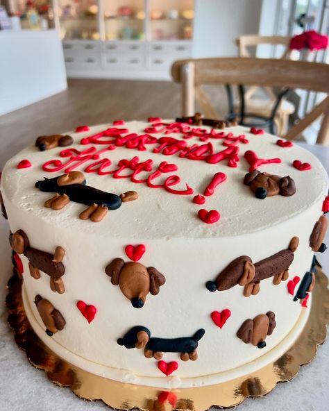 Bow Wow! 👀🐶🐾🎂🤎❤️ Dog and cat fans, let us create something special for your next celebration! #caramandasbakeshop #dogcake #lexingtonky #kybakery #dogdaysofsummer Puppy First Birthday Cake, Dog Birthday Cake Design, Puppy Party Cake, Dog Themed Birthday Cake, Dog Themed Cake, Sally Cake, Dog Lover Cake, Dog Bone Cake, Puppy Birthday Cakes