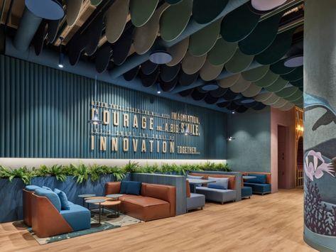 Sustainable Office, Innovation Center, Innovation And Entrepreneurship, Innovation Centre, Modular Lounges, Office Snapshots, Coworking Space, Acoustic Panels, Low Ceiling