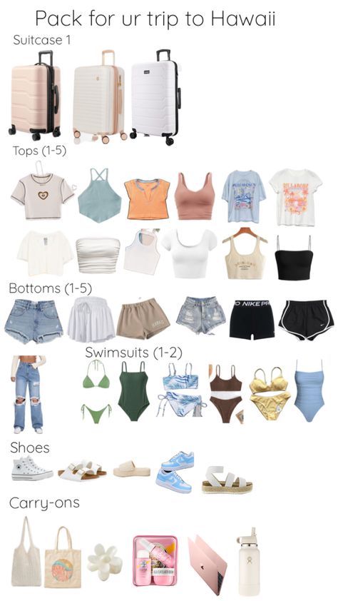 Pack For Hawaii, What To Pack For Vacation, Cute Travel Outfits, Own Place, Travel Bag Essentials, Airport Fits, Chose Outfit, Casual Preppy Outfits, Place To Live