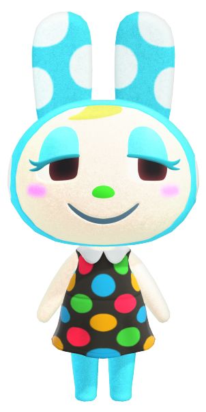 Francine | Animal Crossing Wiki | Fandom Animal Crossing Wiki, Aquarius Birthday, Polka Dot Bedding, Star Signs Aquarius, Blue Bench, Polka Dot Chair, Blue Tights, So Annoying, City Folk