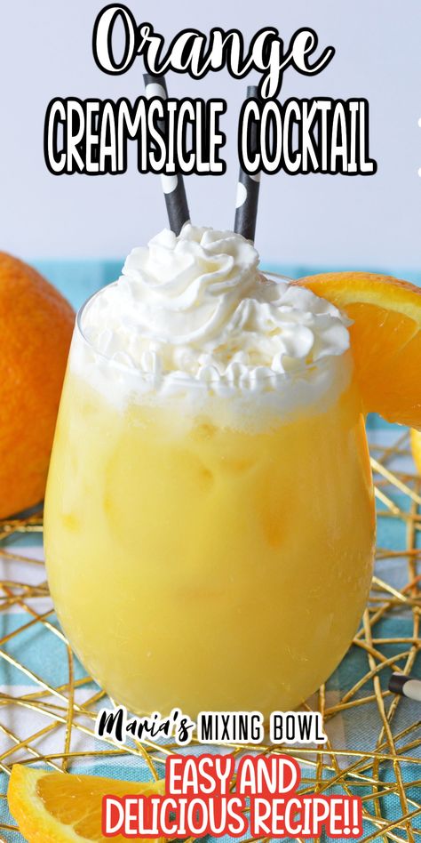 Orange Sicle Drink, Cream Cycle Drink Orange Creamsicle, Alcoholic Drinks With Whipped Cream, Frozen Orange Dreamsicle Cocktail, Sherbert Alcoholic Drink, Vodka Creamsicle Drink, Orangesicle Alcoholic Drink, Alcoholic Orange Creamsicle Drink, Drink Recipes With Whipped Vodka