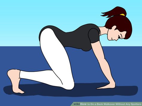 Image titled Do a Back Walkover Without Any Spotters Step 1 Walkover Tutorial, Back Walkover, Gymnastics Moves, Your Back, Gymnastics, Take That, Disney Princess, Disney Characters, Fictional Characters