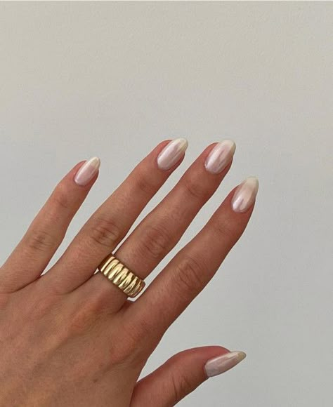 40 Glazed Donut Nails Summer Nail Trend 2022 : Hailey Bieber Inspired Nails 1 - Fab Mood | Wedding Colours, Wedding Themes, Wedding colour palettes Hailey Bieber Glazed Donut Nails, Hailey Bieber Nails, Glazed Donut Nails, Bieber Nails, Donut Nails, White Chrome Nails, Engagement Nails, Glazed Donut, Nail Trend