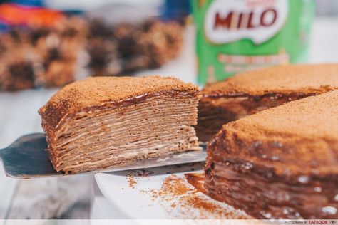 10 No-Bake Cake Recipes Including Rice Cooker Japanese Cheesecake And Milo Crepe Cake - EatBook.sg - New Singapore Restaurant and Street Food Ideas & Recommendations Milo Mug Cake, Milo Dinosaur, Street Food Ideas, Milo Recipe, Milo Cake, Crepe Cake Recipe, Japanese Cheesecake, Crepe Cakes, Chocolate Malt