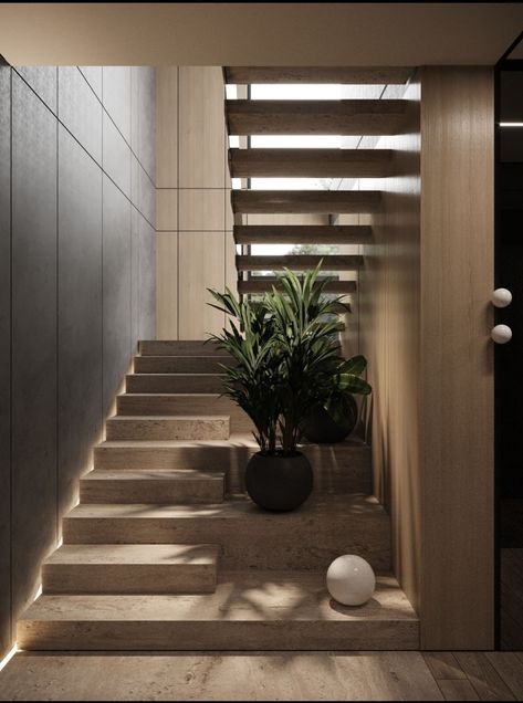 Hall Stairs And Landing Decor, Stairs And Landing Decor, Modern Stairs Design, Decoration Stairs, Landing Decor, Stair Railing Makeover, Stairs Carpet, تحت الدرج, Staircase Interior Design