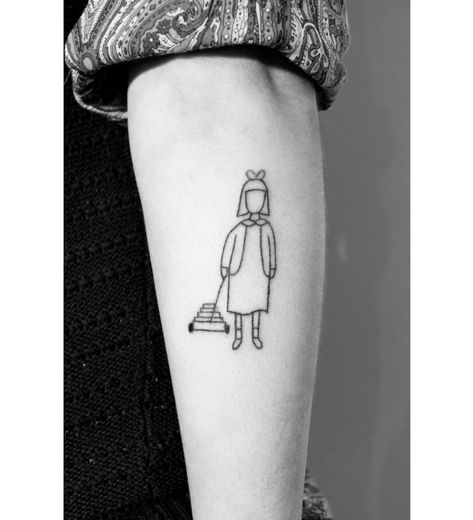 Matilda Movie Tattoo, Matilda Tattoo Movie, Matilda Tattoo, Tattoo Movie, Matilda Movie, Movie Tattoo, Patchwork Sleeve, Sleeve Ideas, Cute Small Tattoos