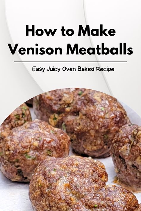 Venison Meatballs on a Tray. Deer Meatballs Recipes, Venison Meatballs Recipes, Venison Meatballs Easy, Meatballs Venison, Venison Meatball, Venison Meatball Recipes, Ground Venison Recipes, Venison Meatballs, Homemade Banana Bread Recipe