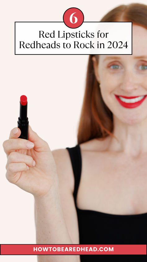 Looking to add a few new ‘Redhead Friendly’ Approved® red lipsticks to your makeup bag in 2024? Red Lipstick Makeup Redhead, Lipstick For Copper Hair, Red Lipstick For Redheads, Lipsticks For Redheads, Lipstick For Red Hair, Best Lipstick Color, Copper Red Hair, Redhead Makeup, Best Red Lipstick