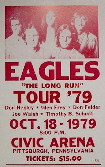 Long Run Tour Poster The Eagles Band, Eagles Poster, Vintage Music Art, Muzică Rock, Eagles Band, Vintage Concert Posters, Music Concert Posters, Vintage Music Posters, Band Poster