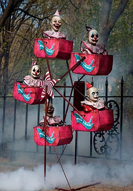 Clowns Halloween Decorations, Scary Carnival, Haunted Carnival, Scary Halloween Decorations Outdoor, Scary Halloween Decorations Diy, Halloween Animatronics, Creepy Carnival, Halloween Circus, Halloween Outside