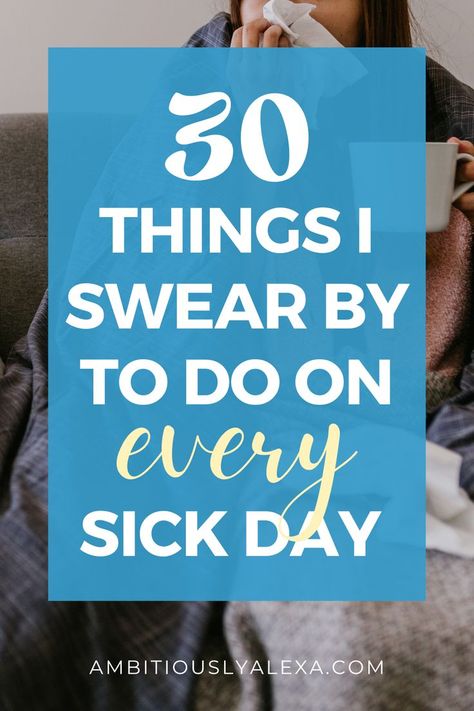 what to do on a sick day Sick Hacks Tips, Things To Do When Sick, Sick Day Tips, Sick Day Routine, Sick Day Activities, Sick Day Aesthetic, Day Activities For Adults, Sick Hacks, Sick Day Essentials