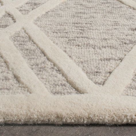 Modern Wool Rugs, Light Grey Rug, Square Area Rugs, Wool Runner Rug, Wool Runners, Geometric Area Rug, Ivory Rug, Handmade Wool Rugs, Brown Rug