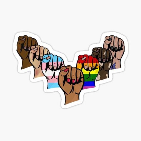 Millions of unique designs by independent artists. Find your thing. Together We Rise, Les Pogues, Feminism Art, Pride Art, Tumblr Stickers, Pride Stickers, Lgbt Art, Stickers For Sale, Equal Rights