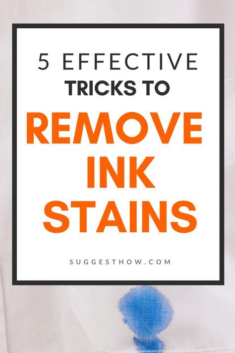 How To Remove Pen Ink From Clothes, How To Remove Ink From Clothes, Remove Ink Stains From Clothes, Remove Ink From Clothes, Ink Out Of Clothes, Remove Ink Stains, Ink Removal, Ink Stain Removal, Stain Remover Clothes