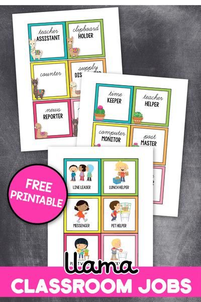 Llama Classroom Decor - FREE Llama Classroom Jobs – My Nerdy Teacher Editable Job Chart Preschool Free, Helper Chart Preschool Free Printable, Jobs For Kindergarten, Classroom Job Chart Free, Classroom Jobs Free, Classroom Chore Chart, Preschool Job Chart, Classroom Jobs Board, Preschool Jobs