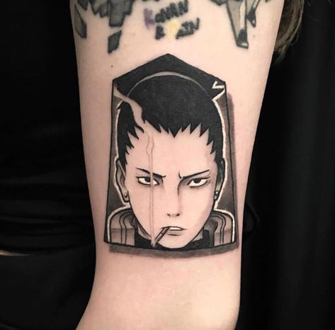 Shikamaru piece by @dannyo_tattoo. - Create Obito Uchiha Tattoo Ideas, Obito Tattoo Ideas, Obito Tattoo, Dbz Tattoo, Tatuagem Masculina Pequena, Naruto Tattoo, 4 Tattoo, Fire Tattoo, Anime Tattoo