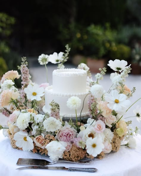 All Posts • Instagram Wedding Cake With Floral Ring, Flower Entrance Decoration, Cake Table With Flowers, Flower Cake Table, Wedding Cake With Real Flowers, Coconut Ganache, Elopement Florals, Espresso Buttercream, Dark Chocolate Coconut