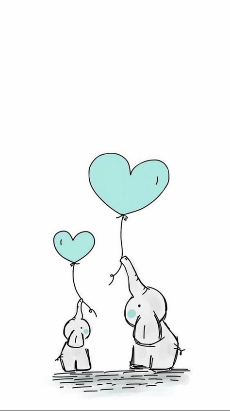 Elephant Phone Wallpaper, Flower Petal Art, Happy Mom Day, Elephant Wallpaper, Baby Animal Drawings, Elephant Drawing, Baby Posters, Pony Drawing, Flash Art