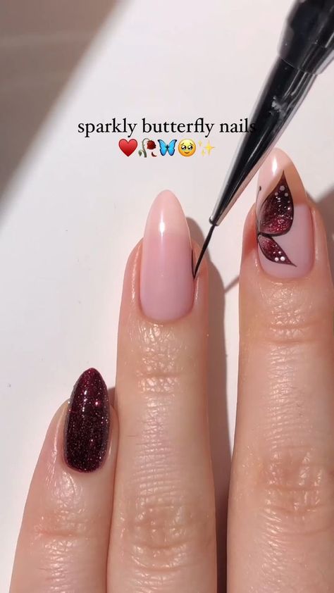 Dope Nail Designs Summer, Healthy Long Nails, Summer Birthday Nails, Starfish Nail Art, Seashell Nail Art, Dark Color Nails, Watermelon Nail Designs, Maroon Nail Designs, Short Summer Nails