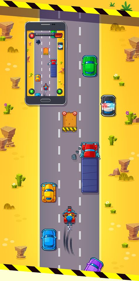 Car Race Illustration, Moto Game, Race Illustration, Car Racing Game, Runner Games, Game 2d, Car Game, Bike Race, Vector Game