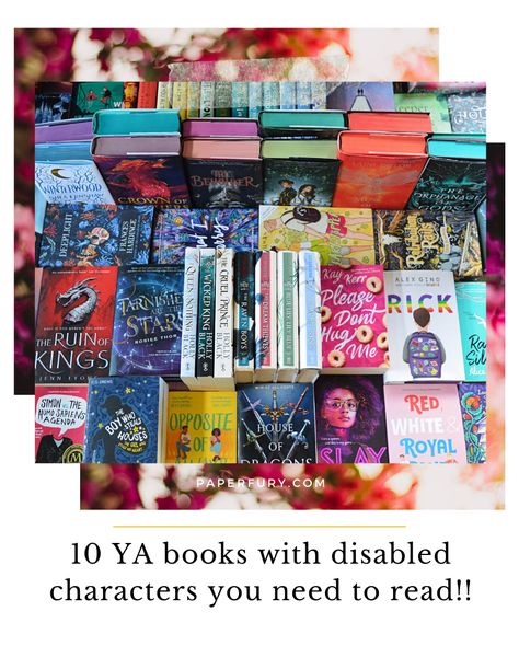 10 YA Books with disabled characters. Books With Disabled Characters, Auditory Processing Disorder, Kids In Love, Diverse Books, Self Promo, Yes But, Book Community, English Literature, Ya Books