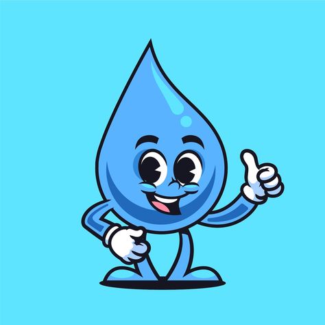 Ilustración de dibujos animados de gotas de agua dibujadas a mano | Vector Gratis Quick Saves