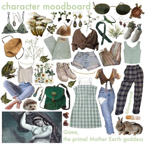 Gaea, mother goddess of the Earth I’m sorry this has been done a lot but I really love Greek mythology Which god/goddess should I do next?… Demeter Aesthetic, God Goddess, Mood Clothes, Outfit Collage, Mother Goddess, Mood Board Fashion, Aesthetic Outfit, Of The Earth, Greek Mythology