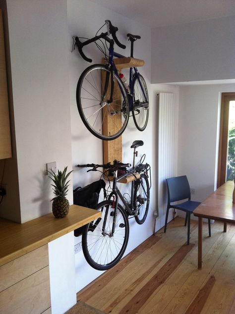 Bike Storage Home, Hanging Bike Rack, Bike Rack Wall, Bike Shelf, Bike Wall Mount, Gear Room, Bike Room, Bicycle Storage, Equipment Storage