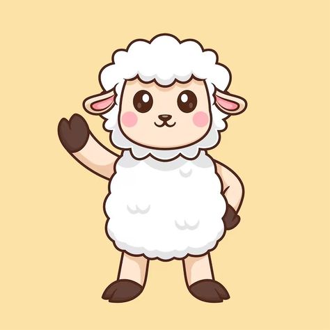 Catalyststuff | Freepik Nature Icon, Vector Icons Illustration, Cute Sheep, Animal Nature, Flat Vector, Icon Illustration, Animal Illustration, Graphic Resources, Sheep