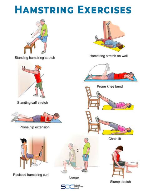 Exercise and stretching are known to help a hamstring strain and tight hamstrings. K Tape, Knee Pain Exercises, Rehabilitation Exercises, Hamstring Workout, Physical Therapy Exercises, Hamstring Stretch, Knee Exercises, Knee Surgery, Joints Pain Relief